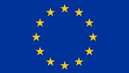 © Europäische Union Die EU-Flagge. Gelbe Sterne auf blauem Hintergrund.