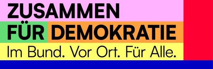 Logo: Zusammen für Demokratie